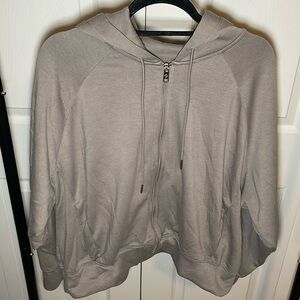 Tan Zip Up Sweatshirt